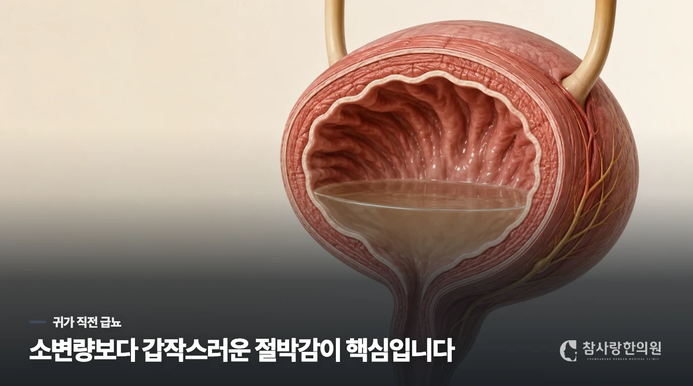 참을 만하던 요의가 현관 앞에서 갑자기 커지는 이유