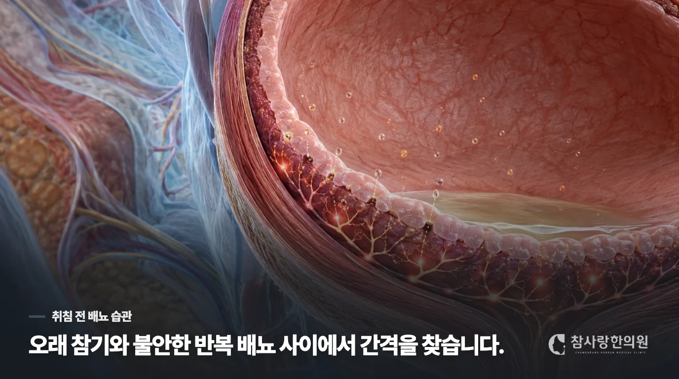 잠들기 전 화장실은 한 번, 억지로 오래 참지는 마세요