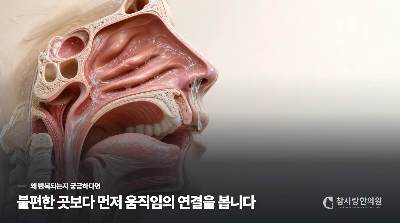 콧물이 계속 흐르는 이유는 무엇일까요.