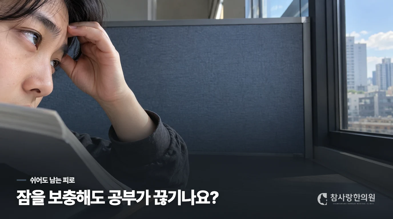 잠을 보충했는데도 오후마다 책을 덮게 된다면