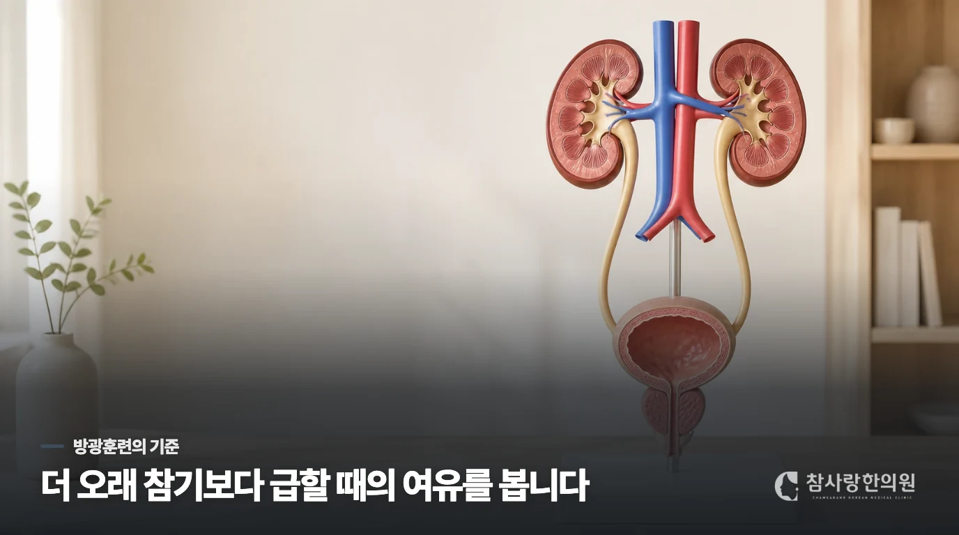 참는 시간을 늘렸는데 왜 더 불안할까요?