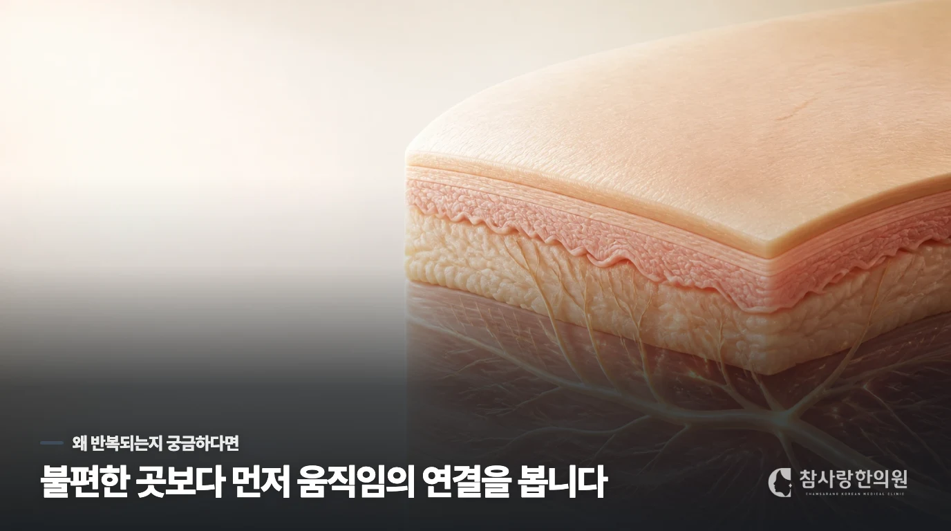 물집은 다 들어갔는데 살짝만 스쳐도 찌릿하고 아픈 이유는 무엇인가요?
