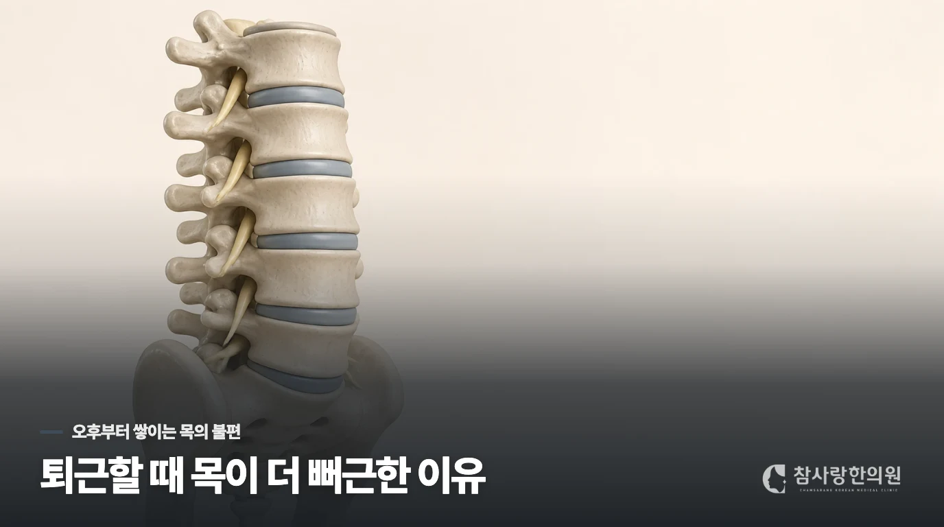 퇴근할 때 목이 더 뻐근한 이유