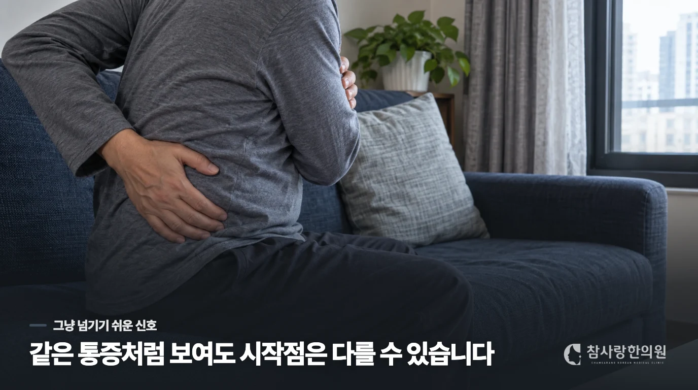 열과 옆구리 통증이 붙으면 같은 날 평가가 필요합니다