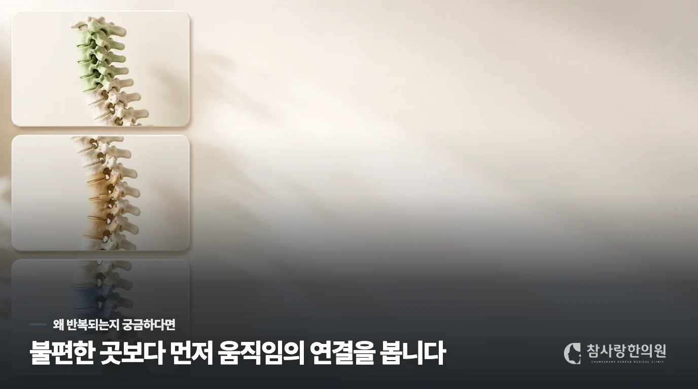 목이 뻣뻣해서 매일 옆으로 쭉쭉 늘려주는데 왜 더 굳는 느낌이 들까요?